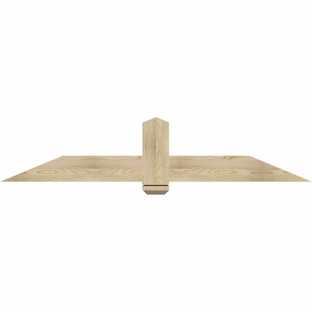 Ekena Millwork Eugene Rough Sawn Timber Gable Bracket, Douglas Fir, 72"W x 15"H x 4"D x 6"F, 5/12 Pitch GBW072X15X0406EUG00RDF